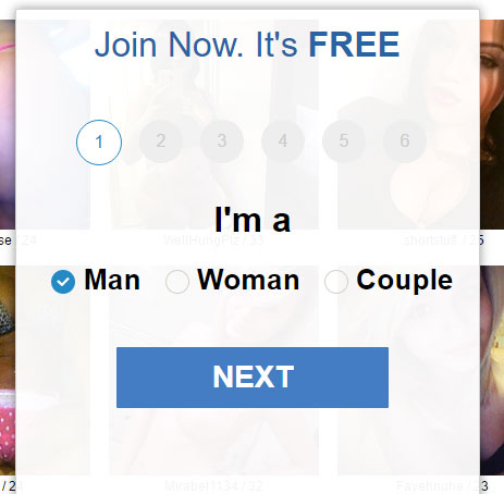 Instabang signup box