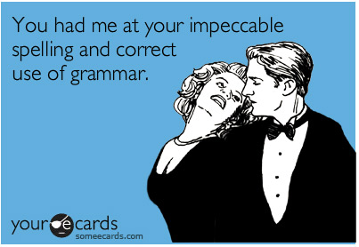 grammar matters when dating online