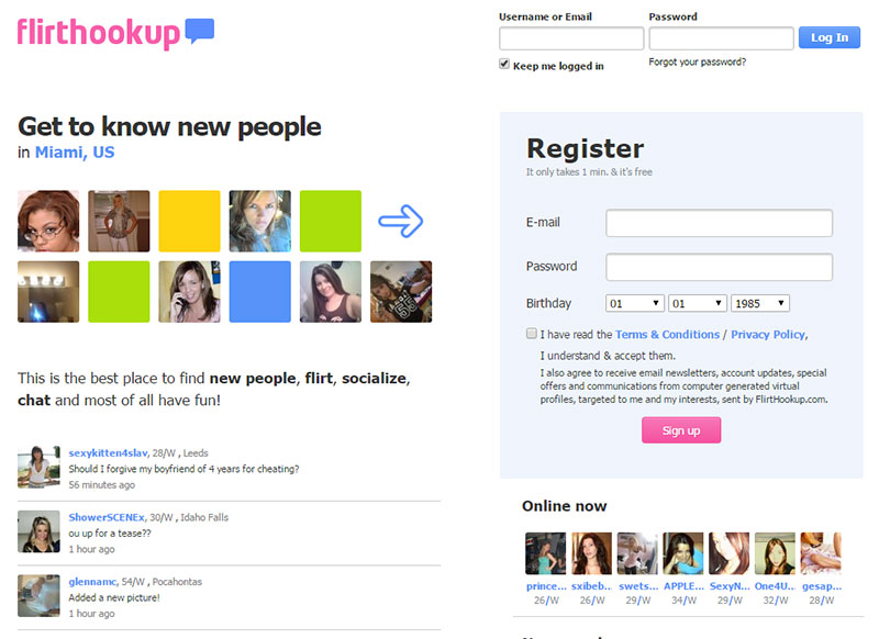 flirt hook up review