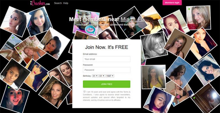 iCrushes.com Homepage