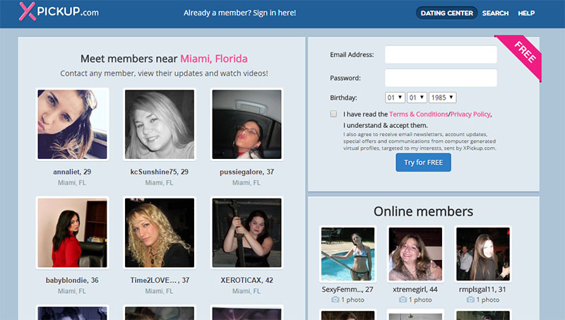 xpickup.com homepage