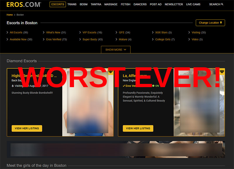 Eros Boston Nightmare Experience