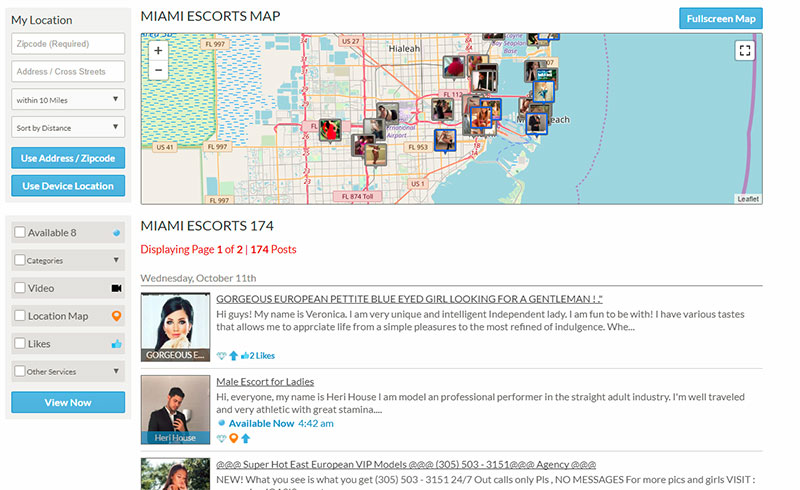 City Vibe Map Listings