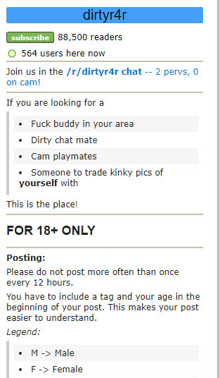 Dirtyr4r Thread Rules