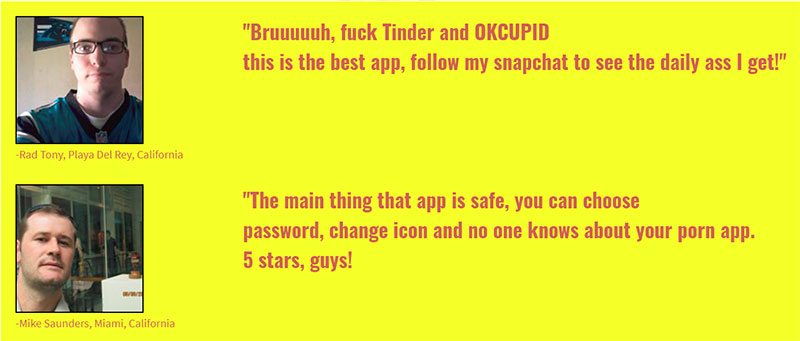 snapfuck fake testimonials