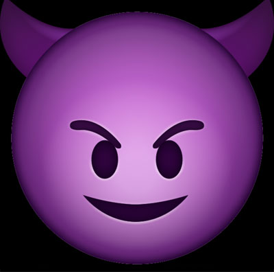 smiling devil emoji