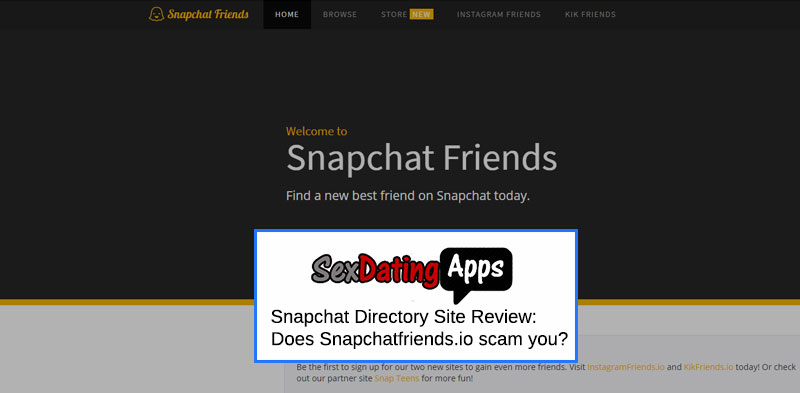 Find Snapchat Friends Site Homepage