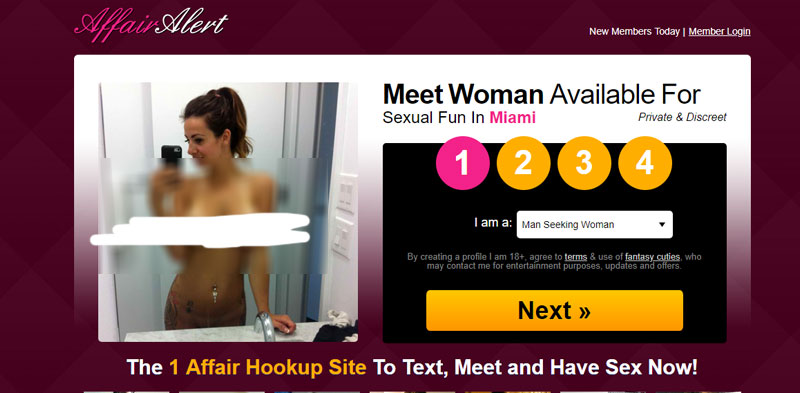 affair alert screenshot