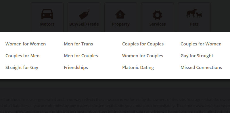 leolist casual dating section