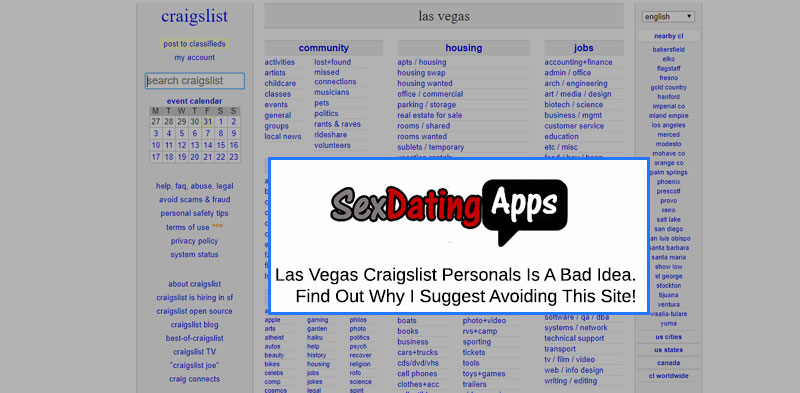 Craigslist Las Vegas Personals Homepage