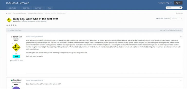 independent girls board screenshot