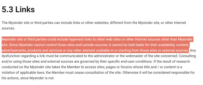 more terms on My Sinder