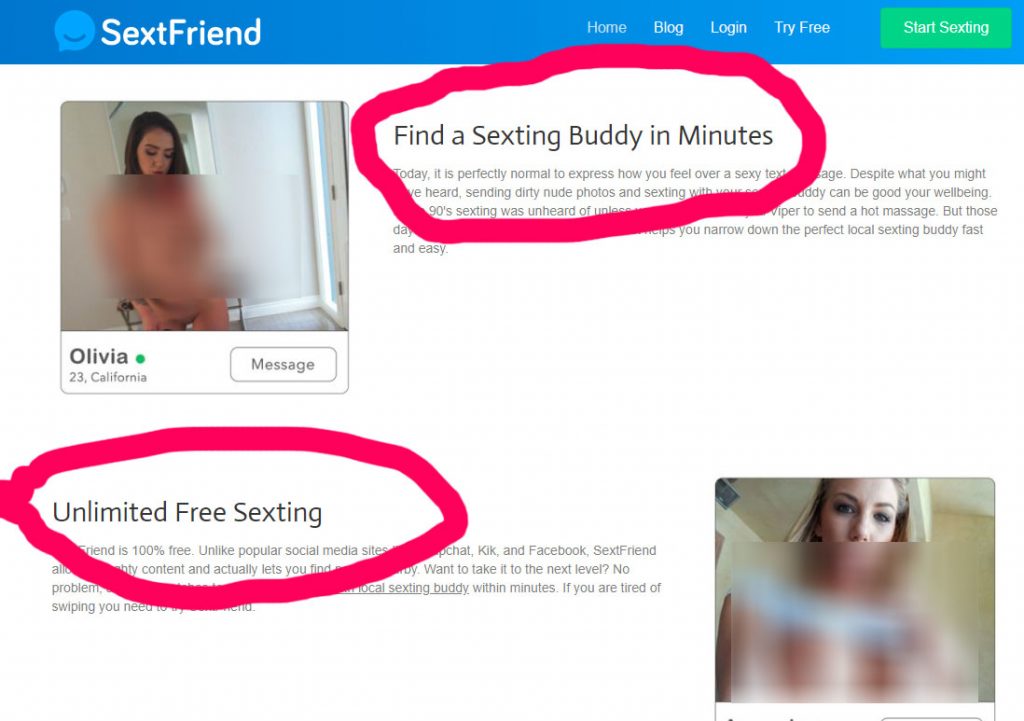 marketing lies on sextfriend