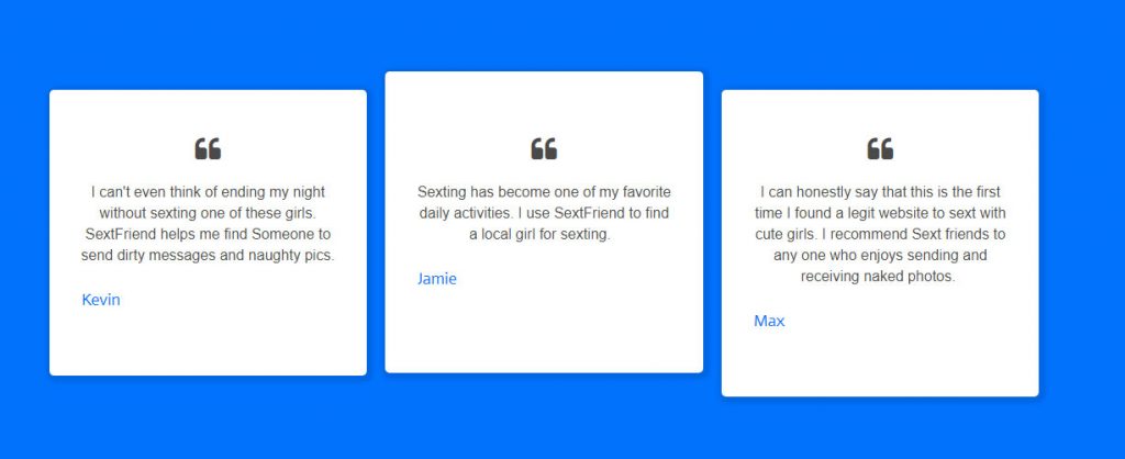 sextfriend testimonials