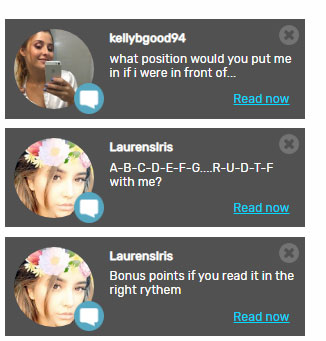 fake instant pop up message