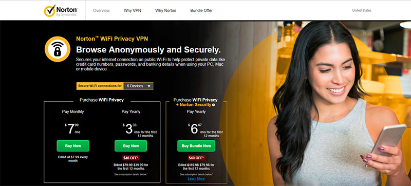 Norton VPN service
