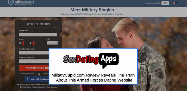 Screenshot of MilitaryCupid.com