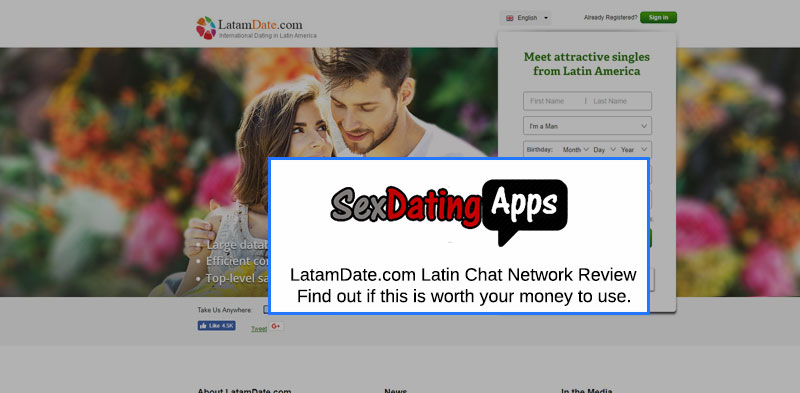 screenshot of latamdate.com