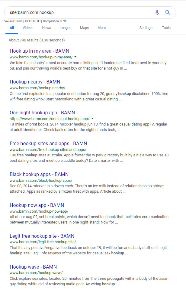 search results of bamn.com