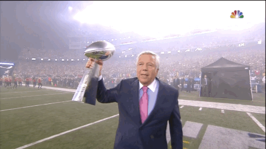 Robert Kraft Super Bowl Trophy