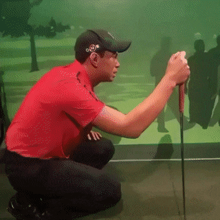 Tiger Woods watching hooker