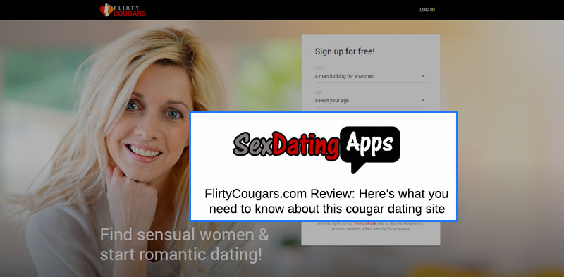 FlirtyCougars.com screenshot