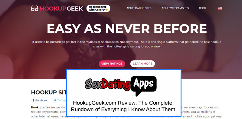 HookupGeek homepage