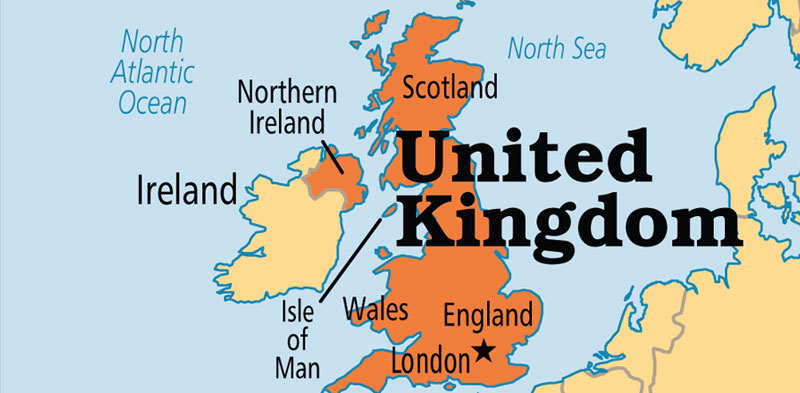 Map of United Kingdom