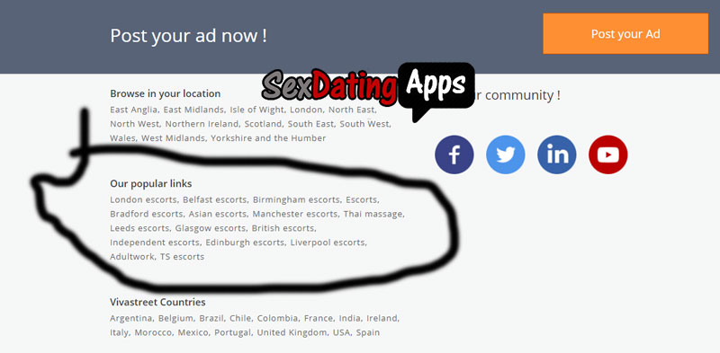 Vivastreet.co.uk Homepage