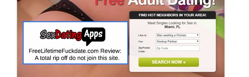 Freelifetimefuckdate.com homepage