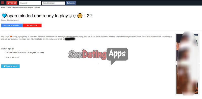 los angeles backpage ads