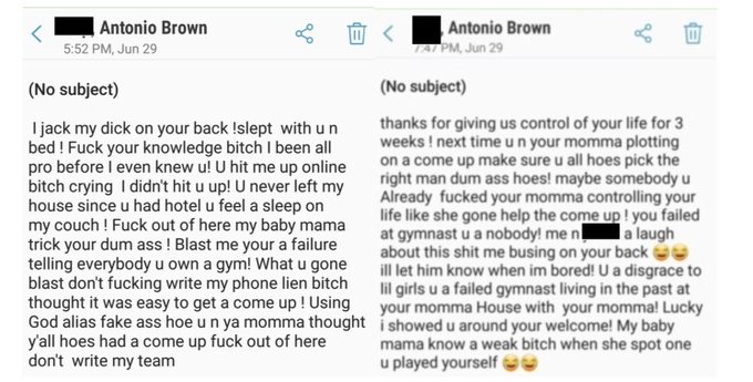 Antonio Brown Text Messages