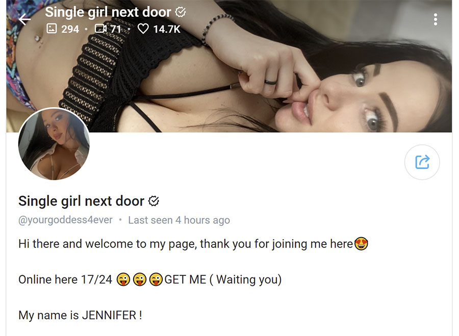 Jennifer Your Goddess OnlyFans