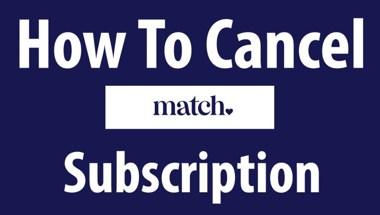 How To Cancel Match Subscription