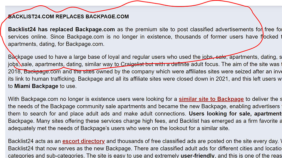 backage24 replace backpage