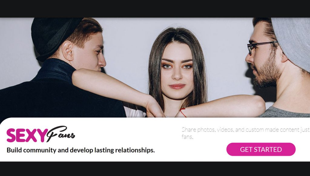 SexyFans homepage