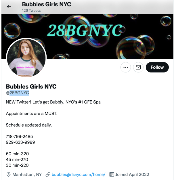 Bubbles Girls NYC