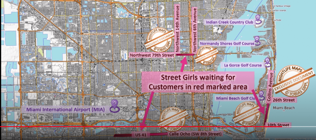 miami hooker map