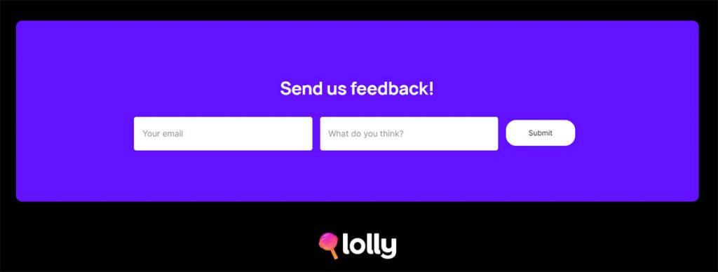 lolly app feedback