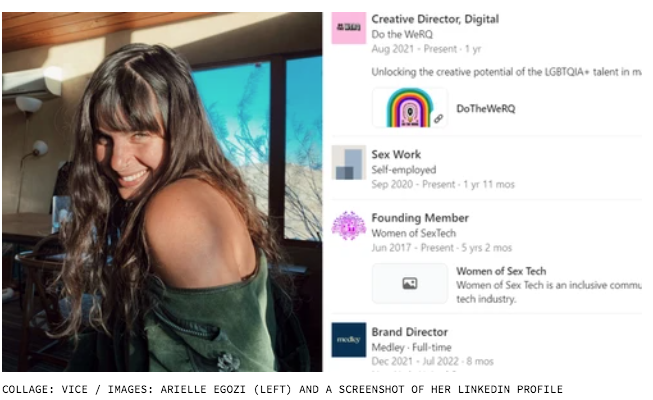 Sex Work LinkedIN profile