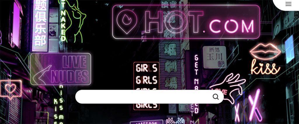 hot.com homepage