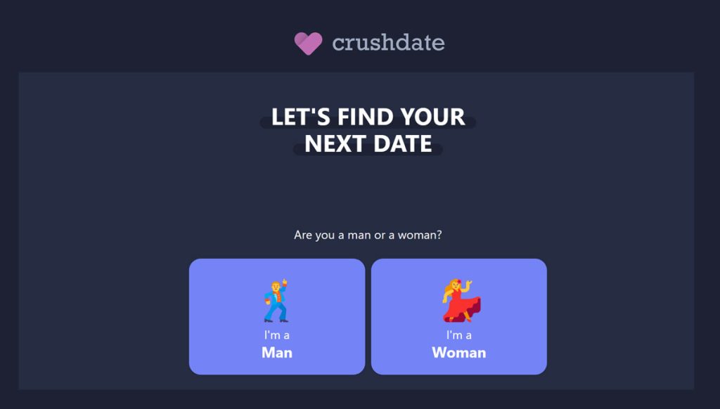 Crushdate Homepage