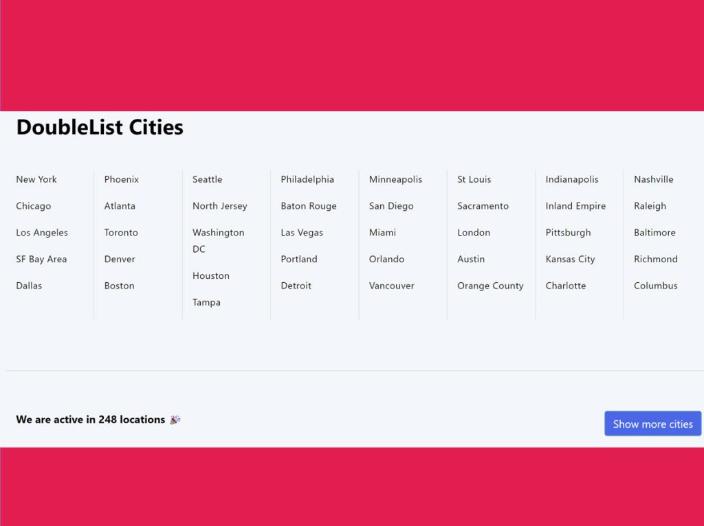Doublelist Cities