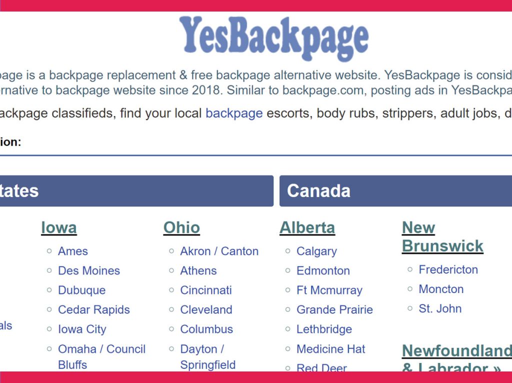Yesbackpage Review
